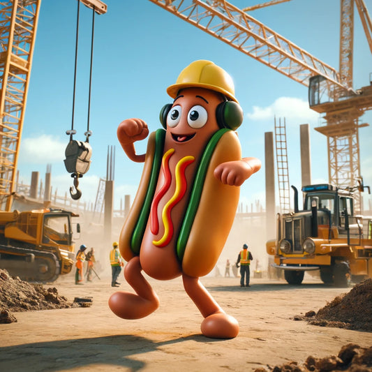 Hot dog construction dance