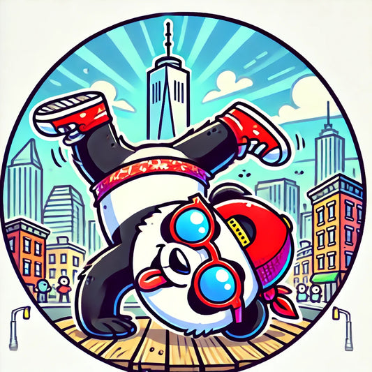 break dance panda